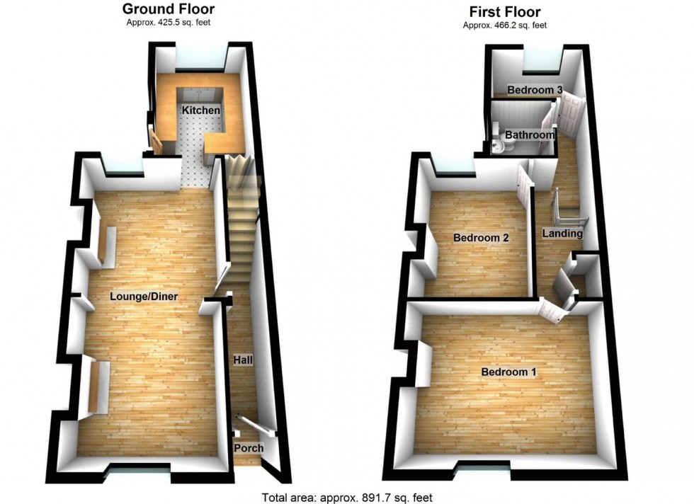 Floorplan for Chace Road, Wellingborough