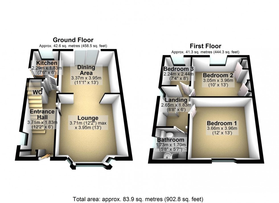 Floorplan for Gold Street, Wellingborough
