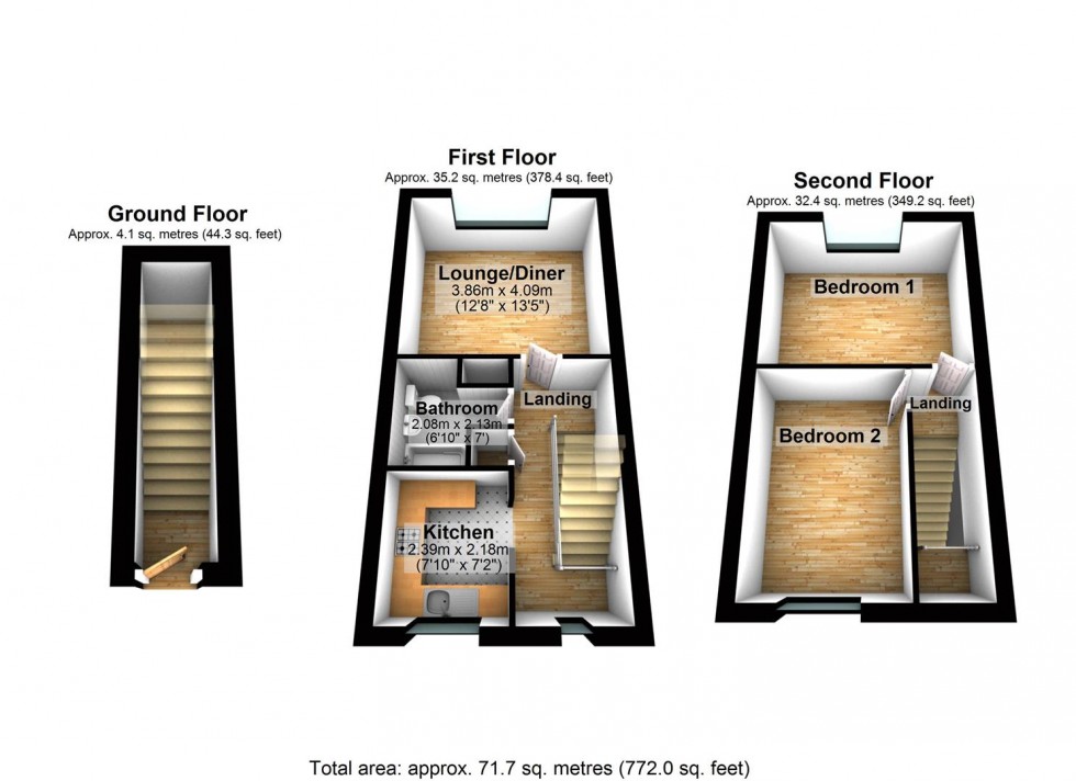 Floorplan for The Wells, Finedon