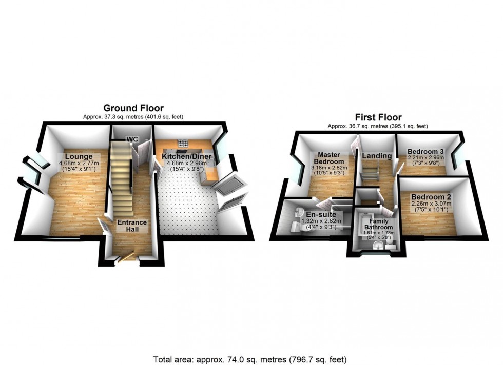 Floorplan for Haystack Close, Wellingborough