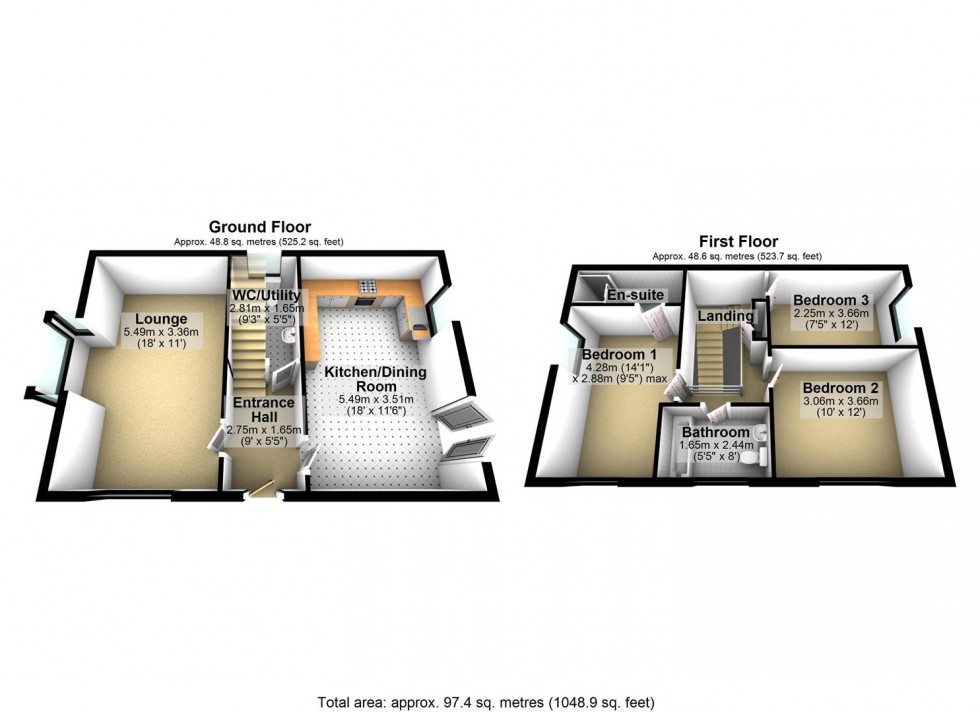 Floorplan for Clementine Street, Wellingborough