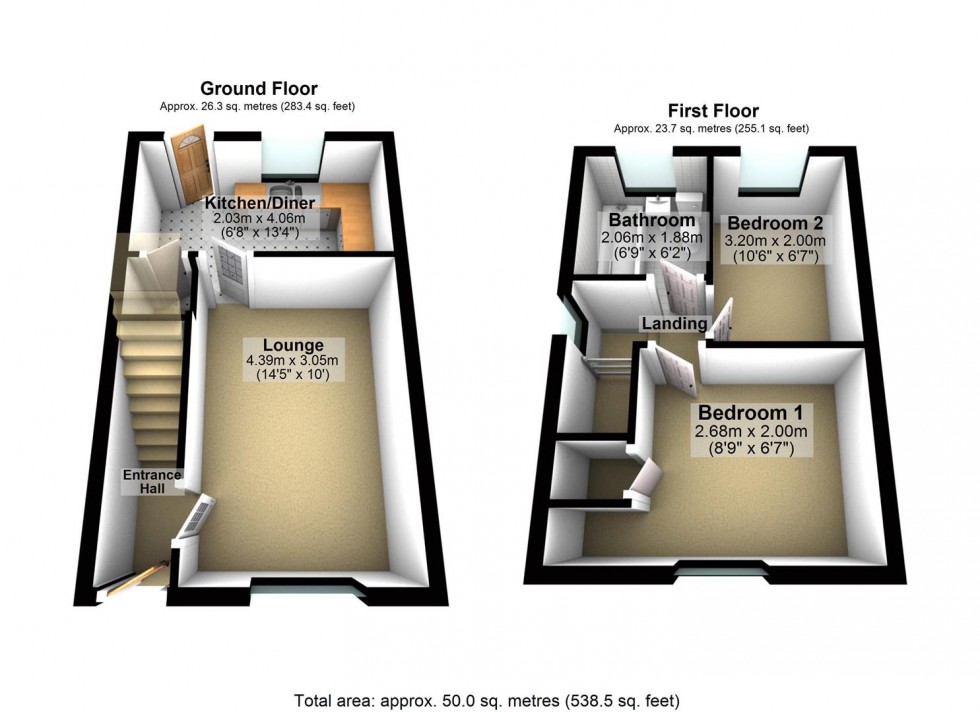 Floorplan for Heron Close, Wellingborough