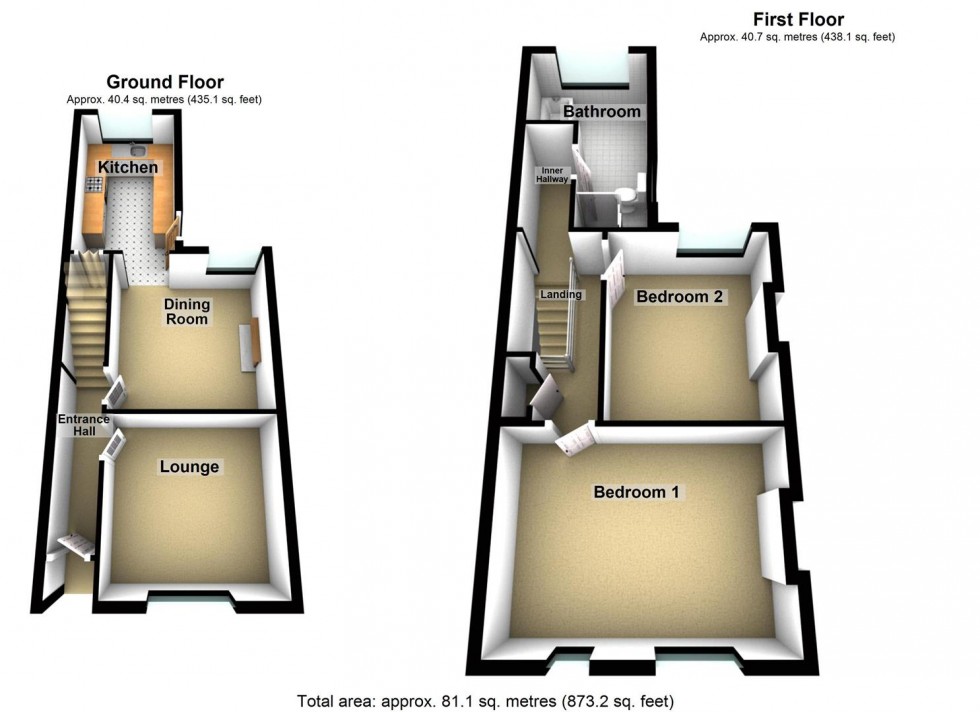 Floorplan for Bedale Road, Wellingborough