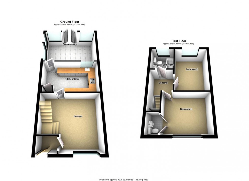 Floorplan for Hatfield Close, Wellingborough