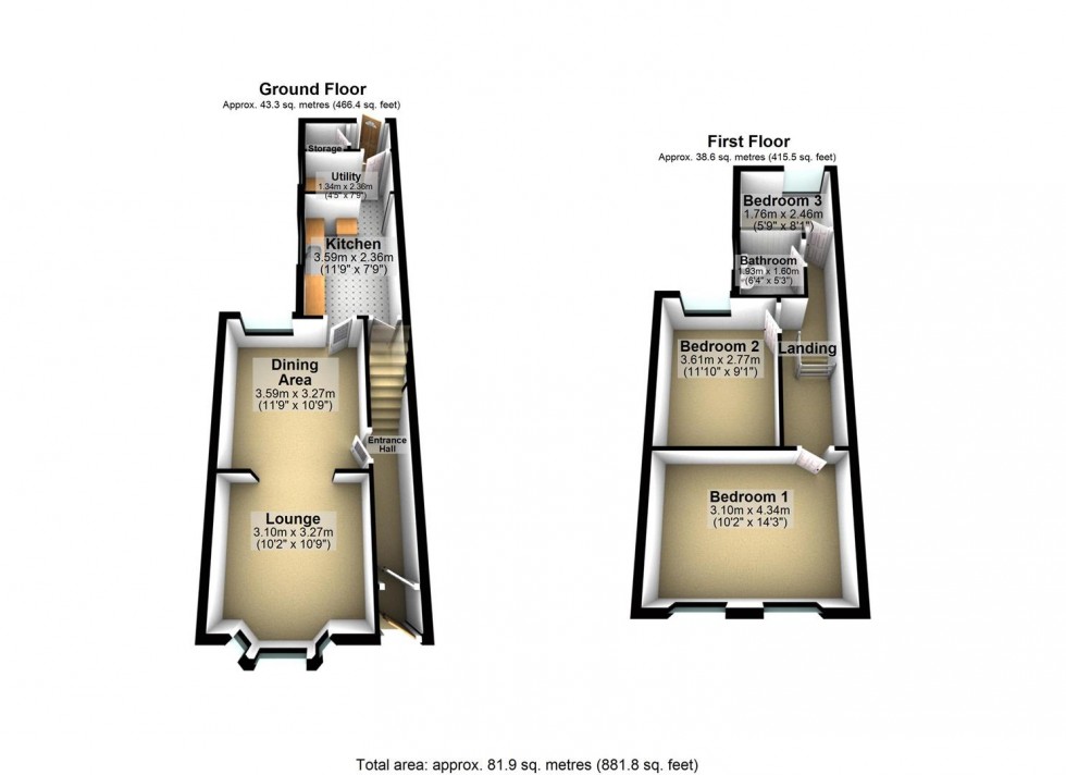 Floorplan for Albert Road, Wellingborough