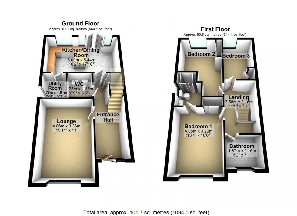 Floorplan for Clementine Street, Wellingborough