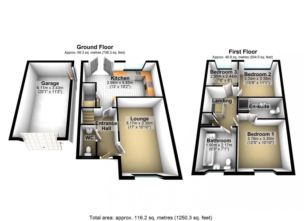 Floorplan for Cottesbrooke Way, Raunds, Wellingborough