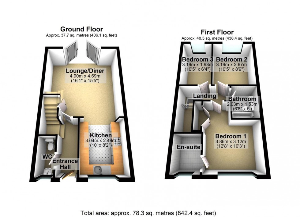 Floorplan for Driver Way, Wellingborough