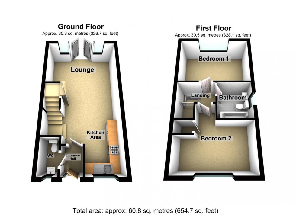 Floorplan for Hughes Road, Wellingborough