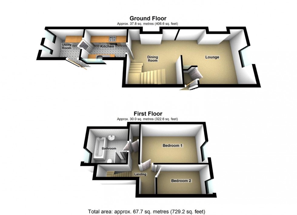 Floorplan for Sackville Street, Kettering