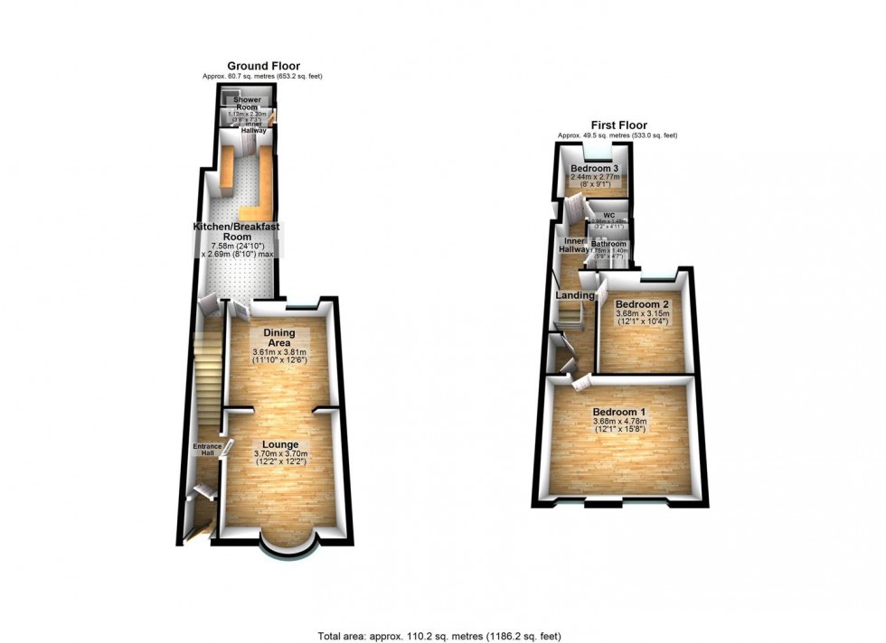 Floorplan for Vivian Road, Wellingborough