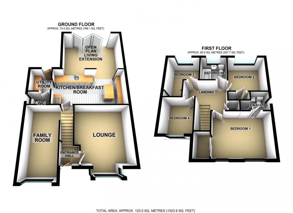 Floorplan for Haddon Close, Wellingborough