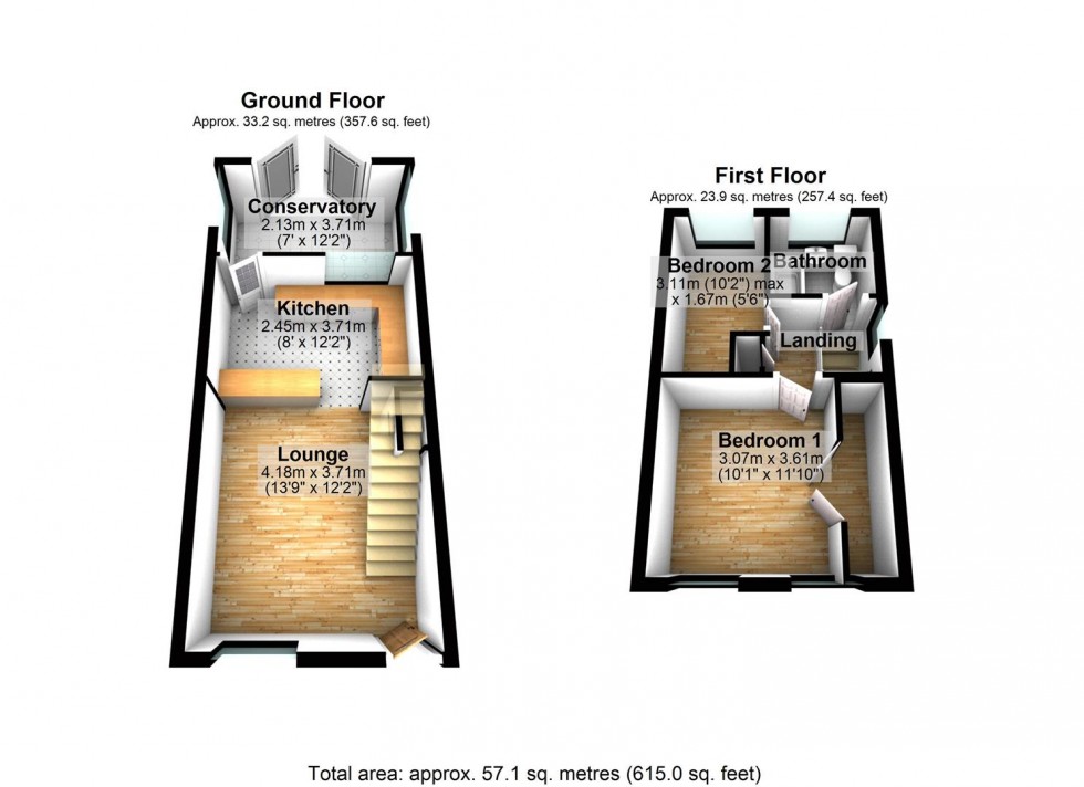 Floorplan for Linnet Close, Wellingborough