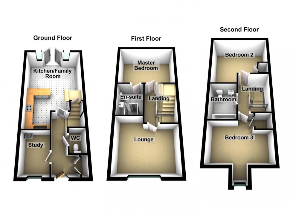 Floorplan for Balharvie Road, Wellingborough