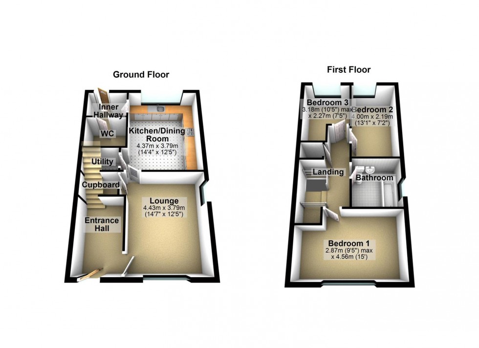 Floorplan for Bunnet Road, Glenvale Park, Wellingborough