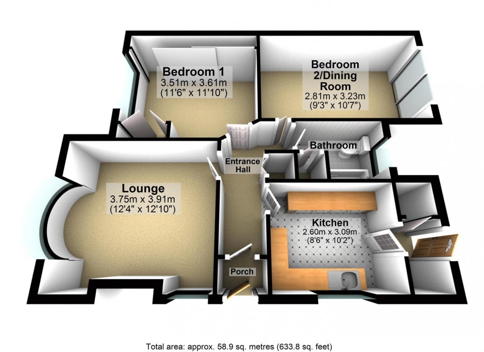 Floorplan for Cedar Way, Wellingborough