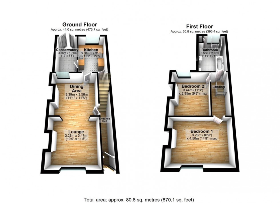 Floorplan for Newtown Road, Little Irchester, Wellingborough