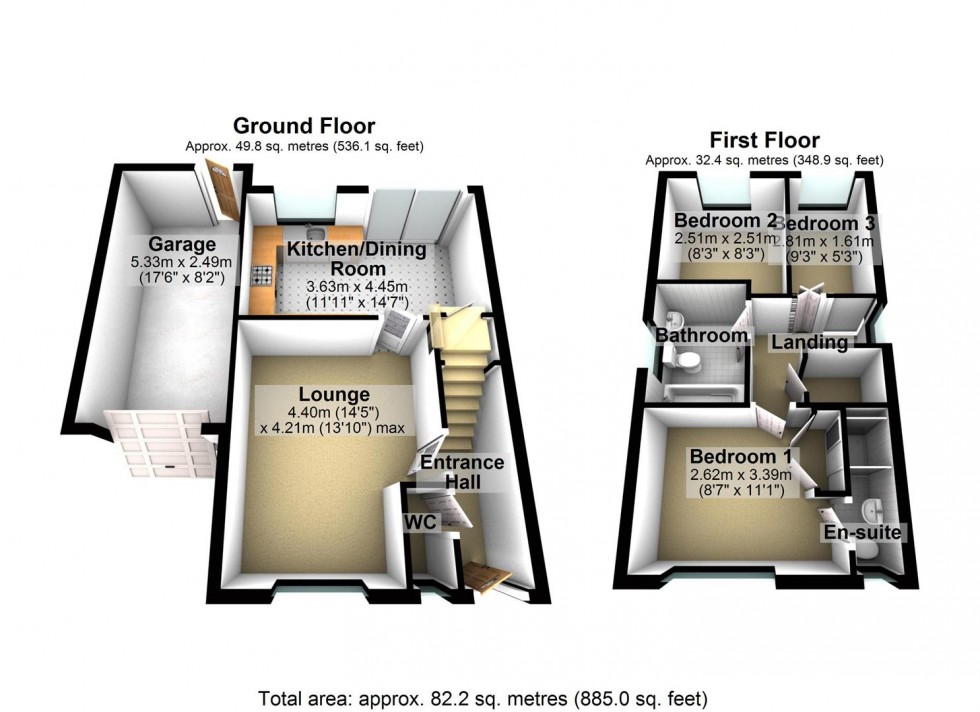 Floorplan for Cotswold Drive, Wellingborough