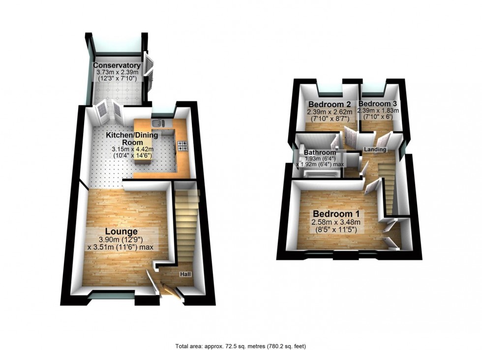 Floorplan for Spey Close, Wellingborough