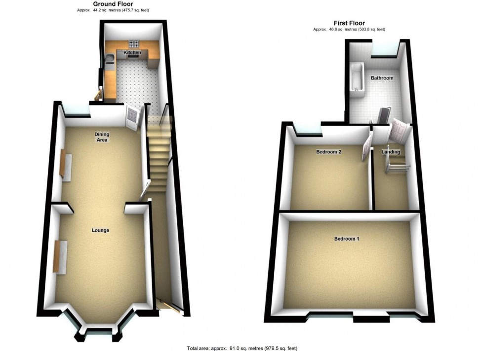 Floorplan for Gordon Road, Wellingborough