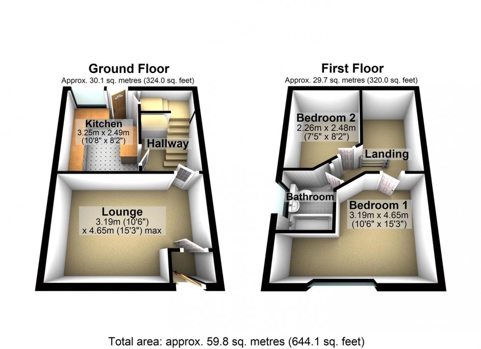 Floorplan for St. Barnabas Street, Wellingborough