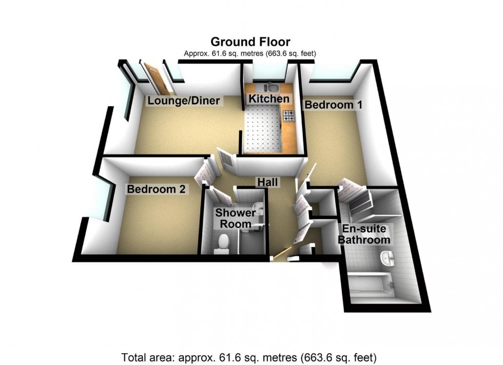 Floorplan for Croyland Road, Wellingborough