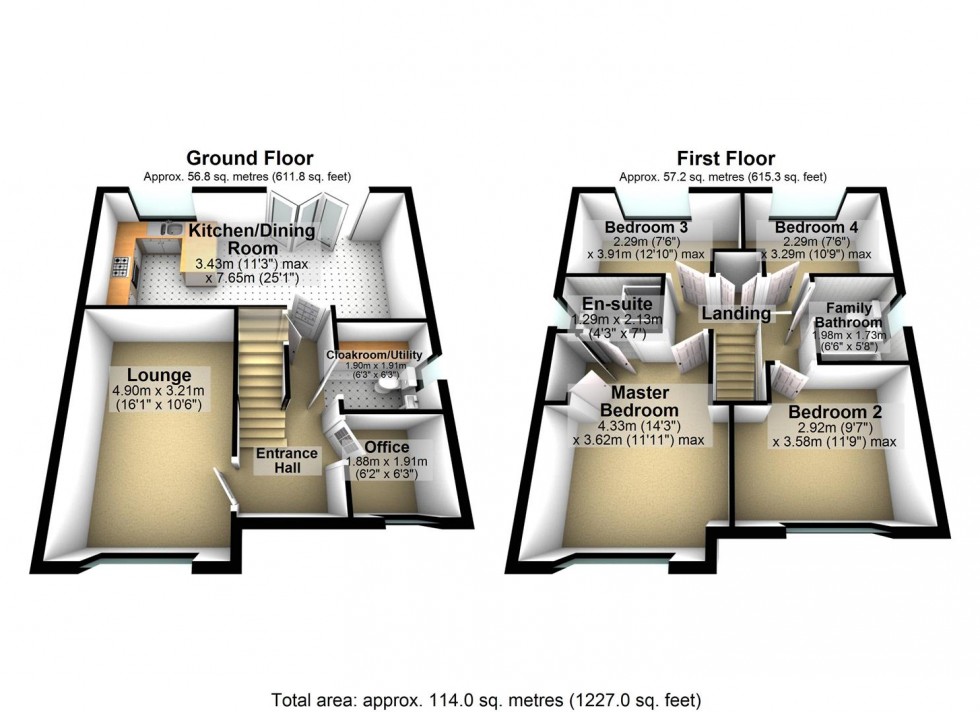 Floorplan for Cydonia Way, Stanton Cross, Wellingborough