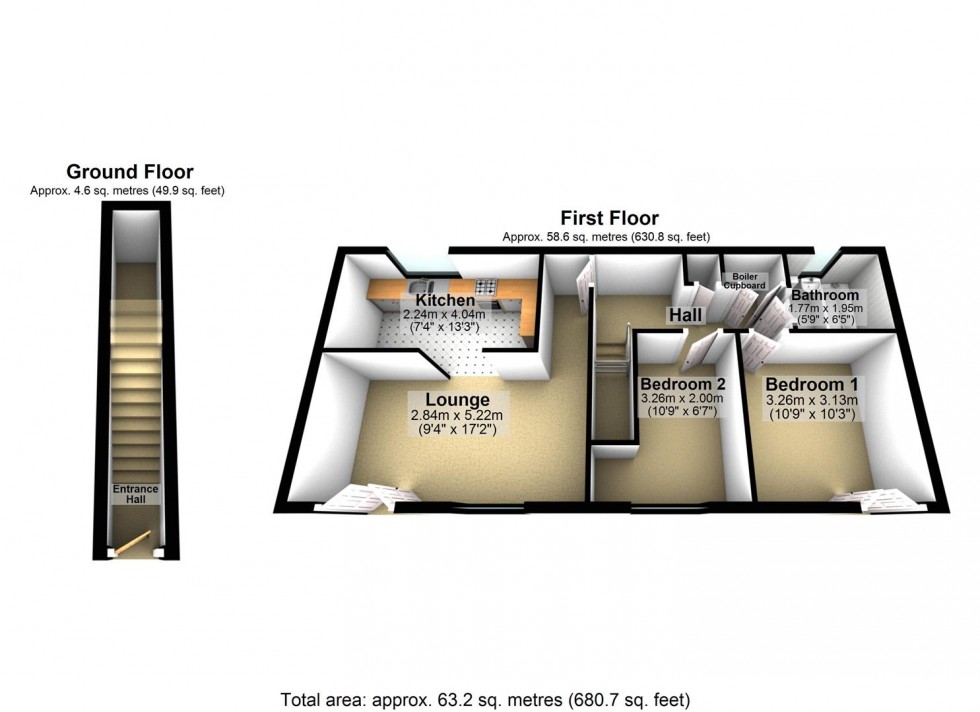 Floorplan for Neptune Road, Wellingborough