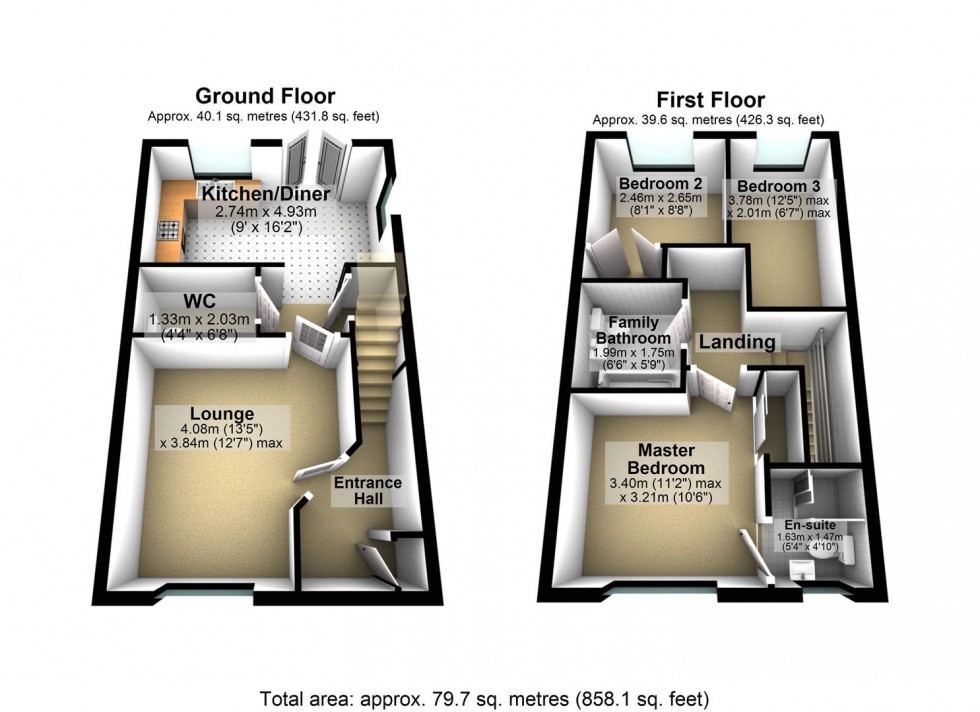 Floorplan for Fitzhugh Rise, Wellingborough