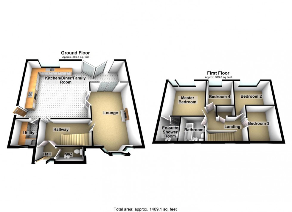 Floorplan for Ryder View, Wellingborough