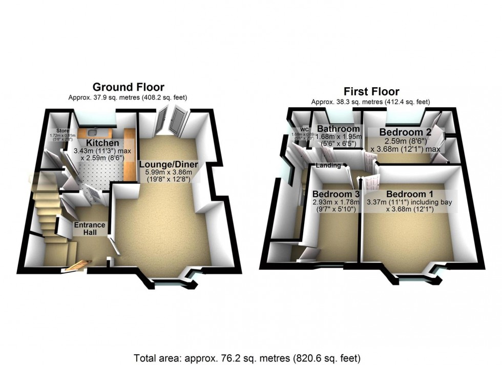 Floorplan for The Pyghtle, Wellingborough