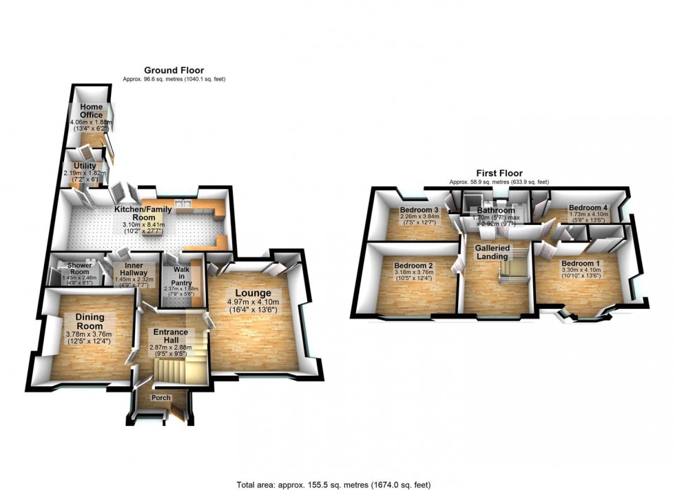 Floorplan for The Avenue, Wellingborough